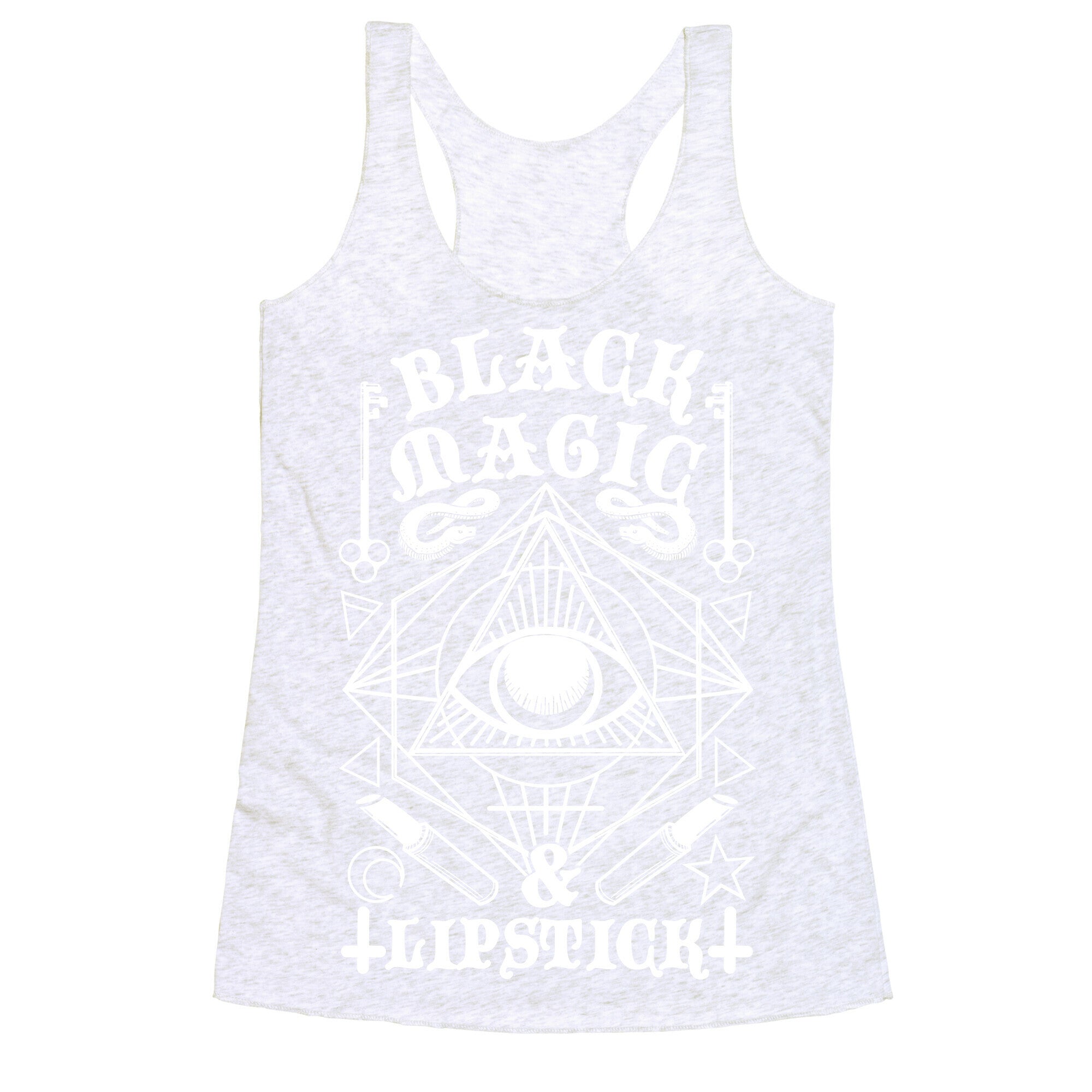 Black Magic & Lipstick Racerback Tank